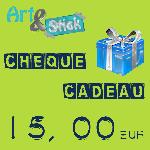 Ch�que cadeau 15,00 �