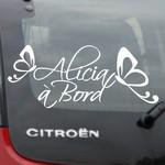 Alicia � bord - Papillons