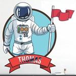Astronaute Pr�nom - Imprim�