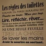 Les r�gles des toilettes