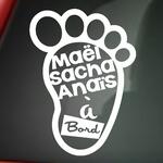 Ma�l Sacha Ana�s � bord - Pied