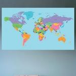 Carte du monde - Imprim�e