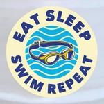Eat Sleep Swim Repeat - Imprim�