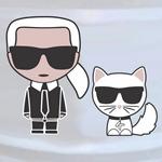 Lagerfeld et Choupette Imprim�